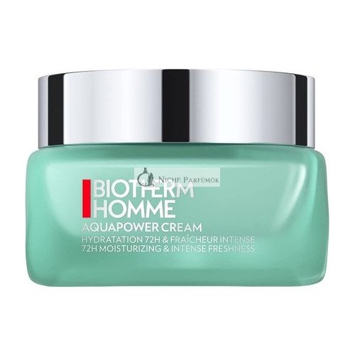 Biotherm Homme Aquapower 72H Konzentrierter Gletscher-Hydrator für Männer, 50ml