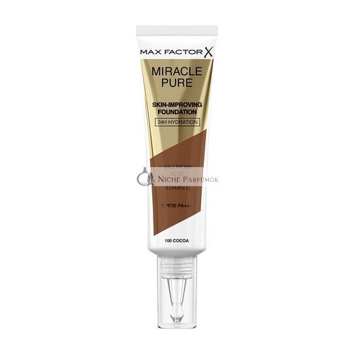 Max Factor Miracle Pure Alapozó, Cocoa 100