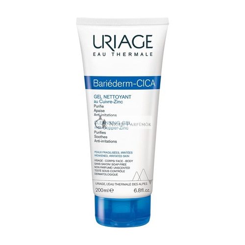 Uriage Bariéderm Cica-Gel Tisztító 200ml