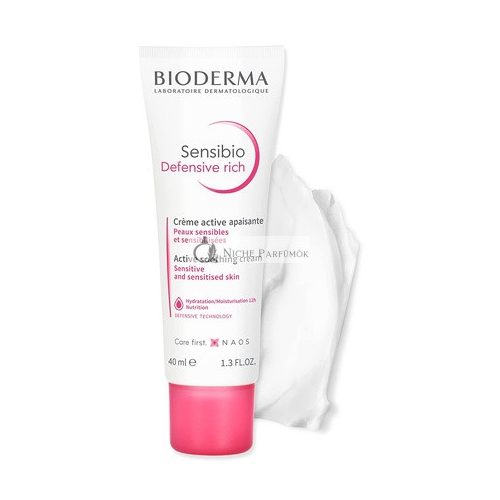 Bioderma Sensibio Defensive Gazdag Aktív Nyugtató Krém, 40ml