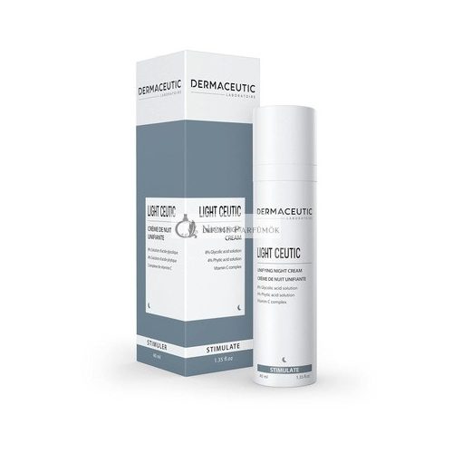 Dermaceutic Light Ceutic Hautstraffende Nachtcreme mit Glykolsäure, Phytinsäure und Vitamin C, 40ml