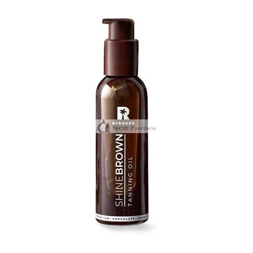 BYROKKO Shine Braune Schokolade Bräunungsöl 145ml Super Schnelle Bräunung Öl für Sonnenbaden und Solarium, Einzigartiger Sommer Schokoladenduft