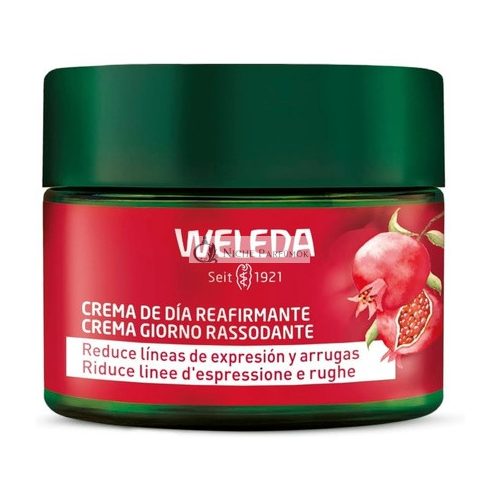 WELEDA Organische Festigende Tagescreme Naturkosmetik Anti-Aging Gesichtscreme mit Granatapfelkernöl und Maca-Peptiden, 50ml