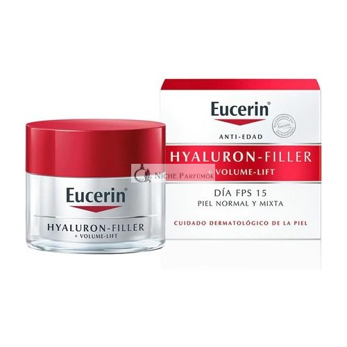 Eucerin Hyaluron Filler + Volume Lift Nappali Krém Normál és Kombinált Bőrre, 50ml