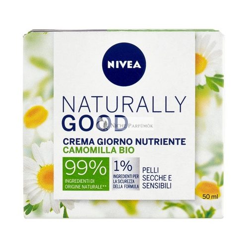 Nivea Naturally Good Tápláló Nappali Krém Kamillával, 50ml