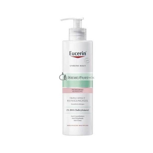 Eucerin Dermopure Hármas Hatású Tisztító Gél, 400 ml