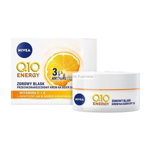 Nivea Q10 Energy Egészséges Ragyogás Nappali Krém SPF 15 - 50 ml