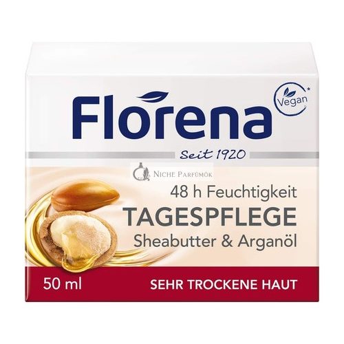 Florena Tagescreme mit Sheabutter und Arganöl, 50ml