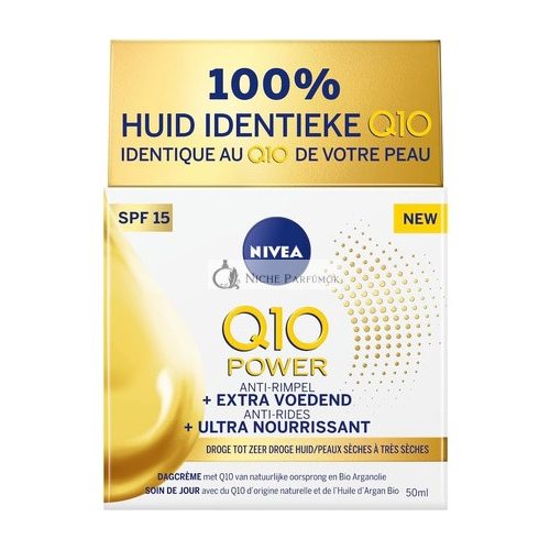 Nivea Q10 Power Extra Tápláló Ránctalanító Nappali Krém SPF15, 50ml