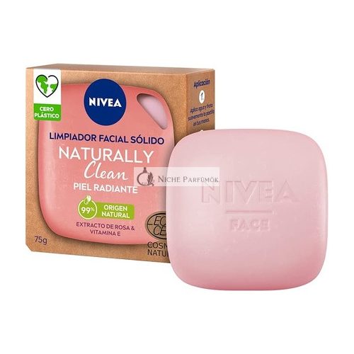 Nivea Természetesen Tiszta Ragyogó Bőr Szilárd Arctisztító, 75g