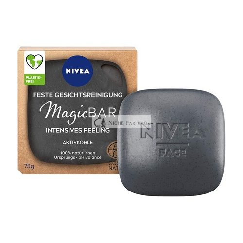 Nivea MagicBAR Exfoliating Charcoal Arctisztító Szappan, 75g