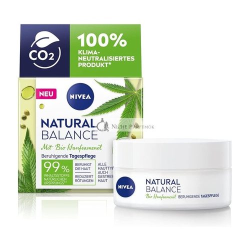 NIVEA Natürliche Balance Bio Hanfsamenöl Beruhigende Tagescreme, 50ml