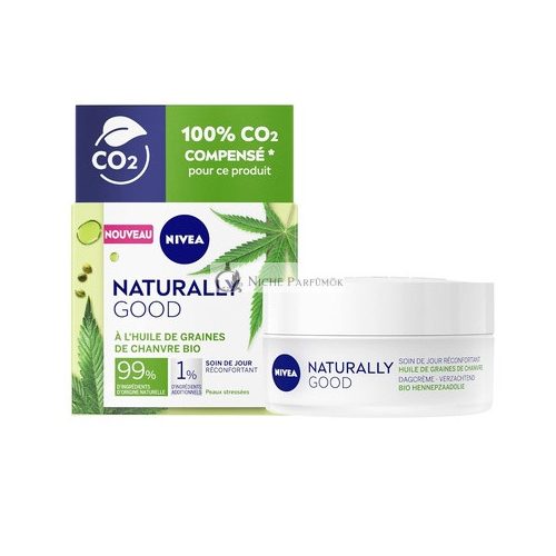 Nivea Naturally Good Organic Hanfsamenöl Beruhigende Tagescreme, 50 ml