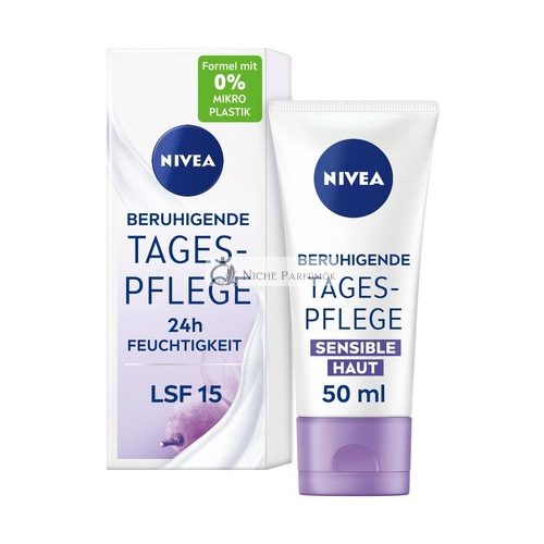 NIVEA Beruhigende Tagespflege 24h Feuchtigkeit SPF 15, 50ml