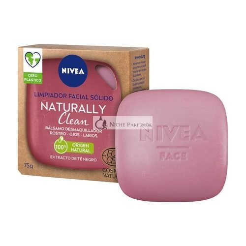 NIVEA Természetesen Tiszta Szilárd Arctisztító, 75g