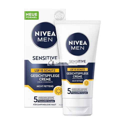 NIVEA MEN Sensitive Gesichtspflegecreme mit SPF 15, 75ml