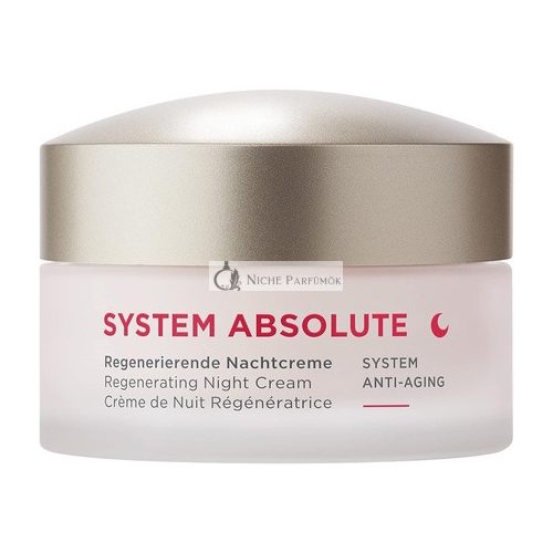 Annemarie Borlind System Absolute Regenerierende Nachtcreme, 50ml - Aktiviert die Kollagen- und Elastinproduktion - Nährend, Straffend, Regenerierend - Vegetarisch