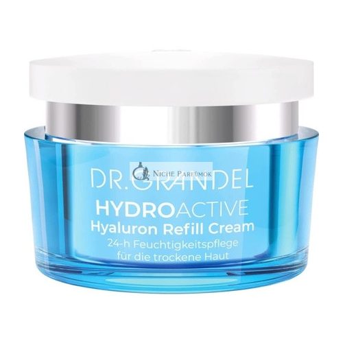 Dr. Grandel Hydro Active Hyaluron Nachfüllcreme 24h Feuchtigkeitscreme für trockene Haut, 50ml