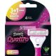 Wilkinson Sword Quattro für Frauen 3 Rasierklingen plus 1 kostenlose Klinge