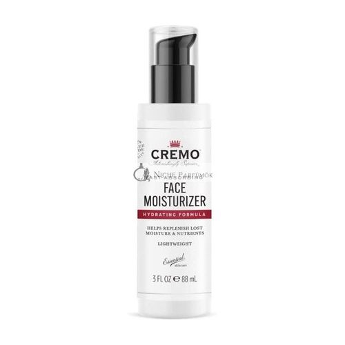 Cremo Gesichtsfeuchtigkeitscreme für Männer, leicht, 88ml