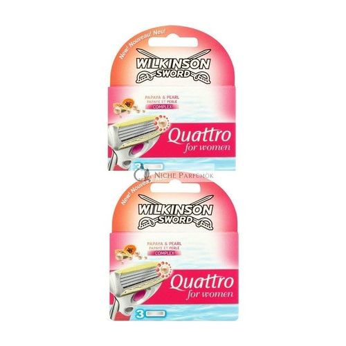 Wilkinson Sword Quattro für Frauen Rasierklingen 3 Klingen