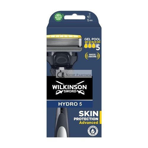 Wilkinson Sword Hydro 5 Hautschutz für Männer, fortschrittlicher Rasierer + 1 Klingen-Nachfüllung