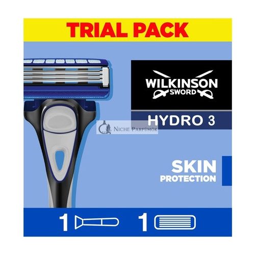 Wilkinson Sword Hydro 3 Hautschutz für Männer Rasierergriff + 1 Klingen-Nachfüllung