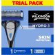 Wilkinson Sword Hydro 3 Bőrbarát Férfi Borotva Fogantyú + 1 Penge Utántöltő, 1 db