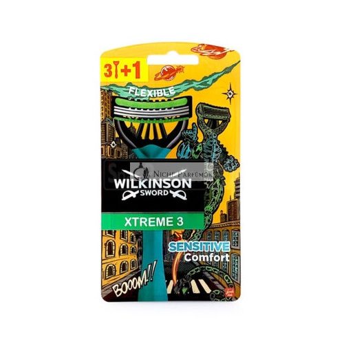 Wilkinson Xtreme 3 Sensitive Comfort Egyhasználatos Borotva