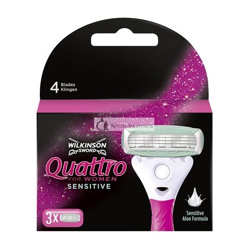 Wilkinson Sword Quattro Nőknek Érzékeny 3 Borotvapenge