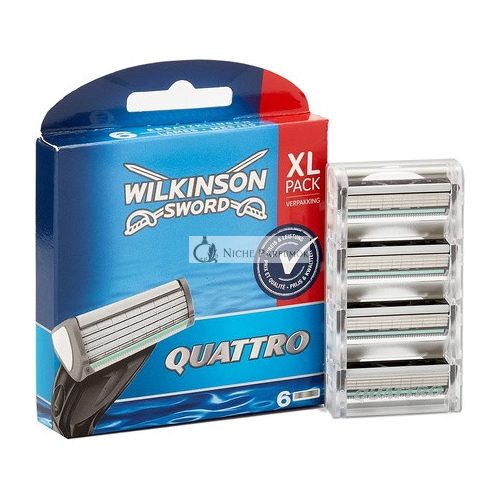 Wilkinson Sword Quattro Herrenrasierklingen 6 Stück