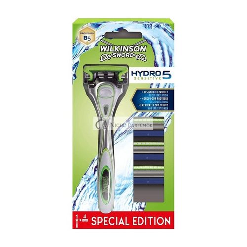 Wilkinson Hydro5 Sensitive Borotva + 3 Pótpengék, 110g