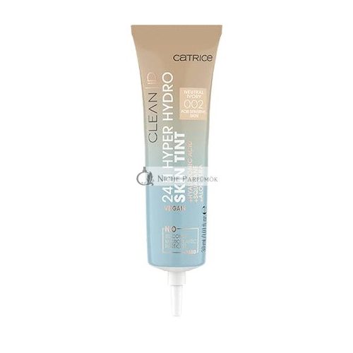 Catrice Clean ID 24H Hyper Hydro Skin Tint Makeup Grundierung, 30 ml - Neutrale Elfenbein