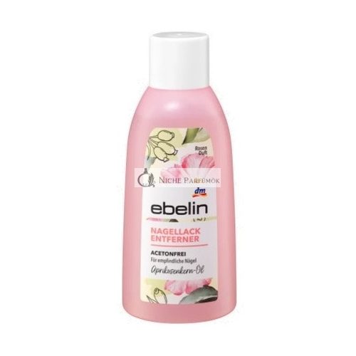 Ebelin Acetonfreier Nagellackentferner mit Rosen-Duft - 200ml