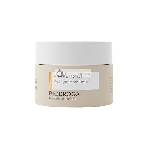 Biodroga Bioscience Institute Repair & Protect Nachtcreme 50ml - Anti-Aging Feuchtigkeitscreme für straffere Haut, Faltenreduzierung & Energieschub mit Schwarzwaldkomplex