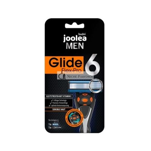 Joolea Férfi Glide Flex-Pro 6 Borotva Érzékeny Bőrre, Pótpatronnal