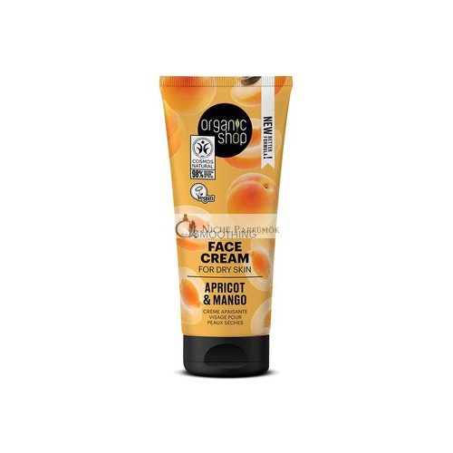 Organic Shop Leichte Tagescreme für trockene Haut - Aprikose und Mango, 50ml