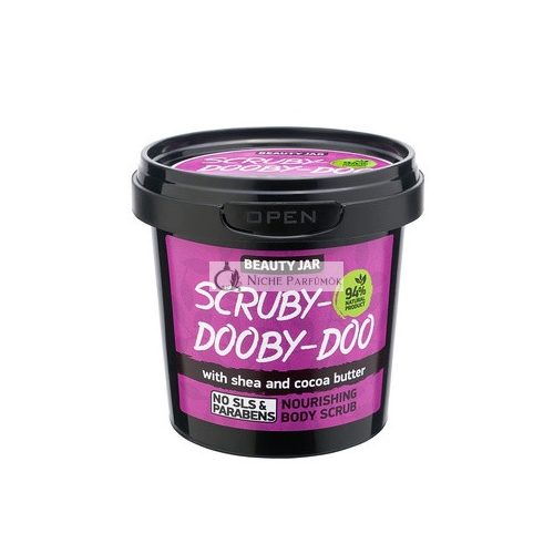 Beauty Jar Scruby-Doooby-Doo Körperpeeling - Peeling, Feuchtigkeitsspendend und Hautnährend mit Shea- und Kakaobutter, 200g