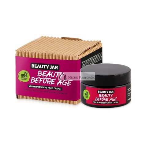 Beauty Jar Beauty Before Age Jugendbewahrende Gesichtscreme mit Centella Asiatica, Acmella Blütenextrakt und Avocadoöl, 60ml