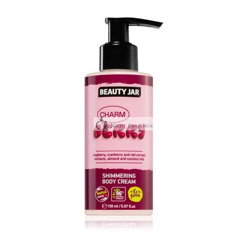 Beauty Jar Berry Charm Glitter Tápláló Krém, 150 ml