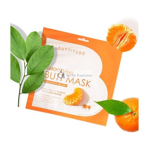 Buttitude FDA-zugelassene glättende + aufhellende Butt-Hydrogel-Gesichtsmaske mit Mandarinen von Jeju - Ultimative Gesäßpflege