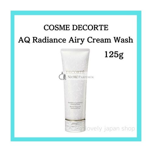 COSME DECORTE AQ Radiance Airy Krémmosó 125g Pórus Öregedésgátló