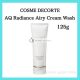 COSME DECORTE AQ Radiance Airy Krémmosó 125g Pórus Öregedésgátló