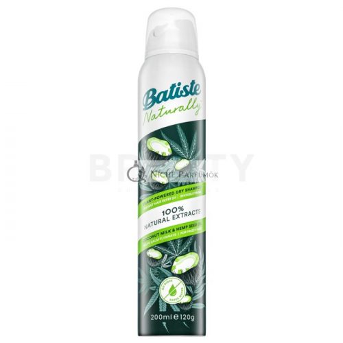 Batiste Naturally Coconut Milk & Hemp Seed Oil száraz sampon volumen növelésre 200 ml