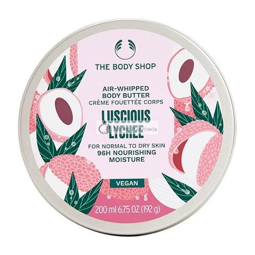 The Body Shop Luscious Lychee Luftgeschlagenes Körperbutter Für Normale und Trockene Haut, 200g