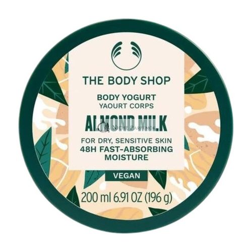 The Body Shop Mandelmilch Körperjoghurt für Trockene Empfindliche Haut, 200ml - Vegan