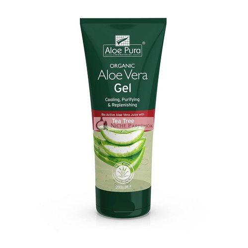 Aloe Pura Organikus Aloe Vera Gél Teafa Hűsítő és Tisztító 200ml