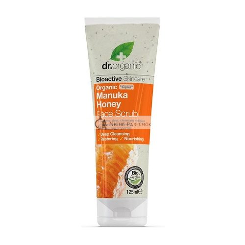 Dr Organic Manuka Méz Arcradír Természetes Hámlasztó 125ml