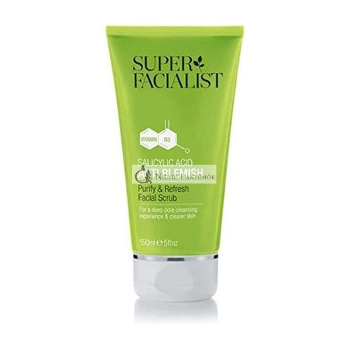 Super Facialist Salicylsäure Anti-Pickel Reinigungs- und Erfrischungsgesichtsscrub 150ml