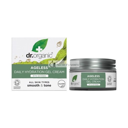 Dr Organic Tengeri Alga Fiatalító Napi Hidratáló Zselé Krém, 50 ml